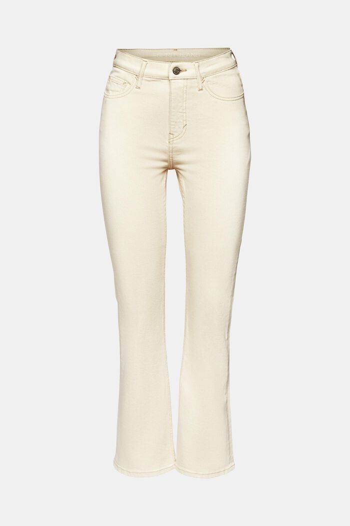 Retro-Jeans mit hohem Bund und weitem Bein, OFF WHITE, detail image number 6