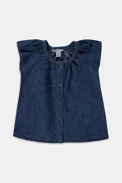 Ärmelloses Jeans-Kleid aus  Baumwoll-Mix
