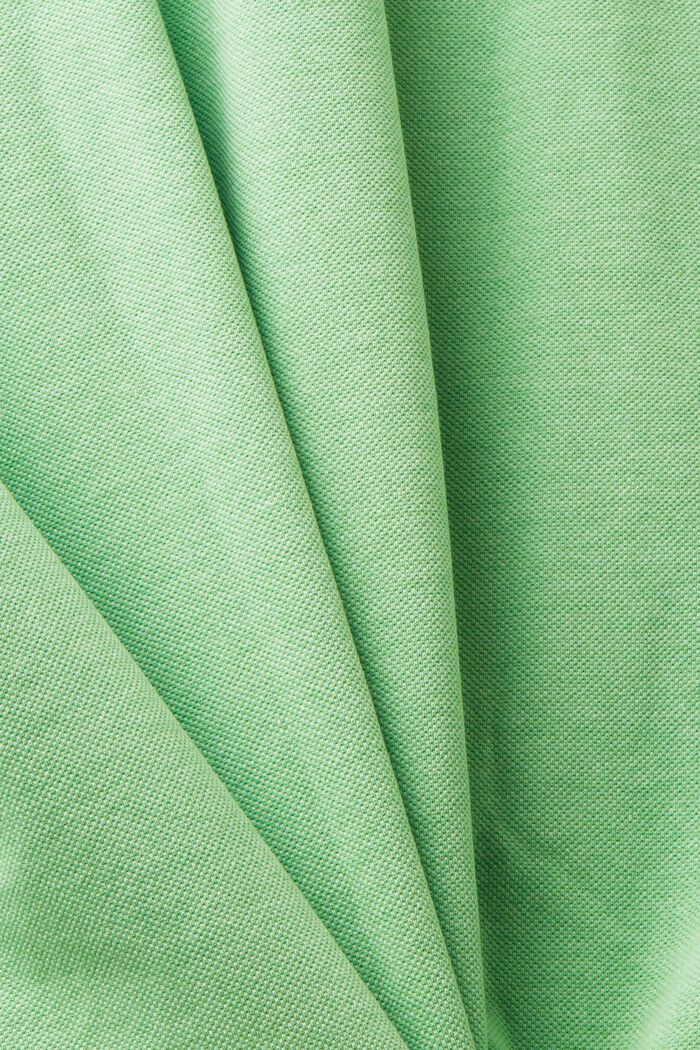 Pikee-Poloshirt mit Streifendetails, GREEN, detail image number 5