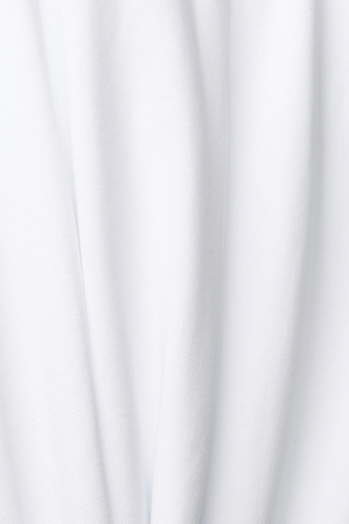 Piqué-Poloshirt aus Baumwolle, WHITE, detail image number 6