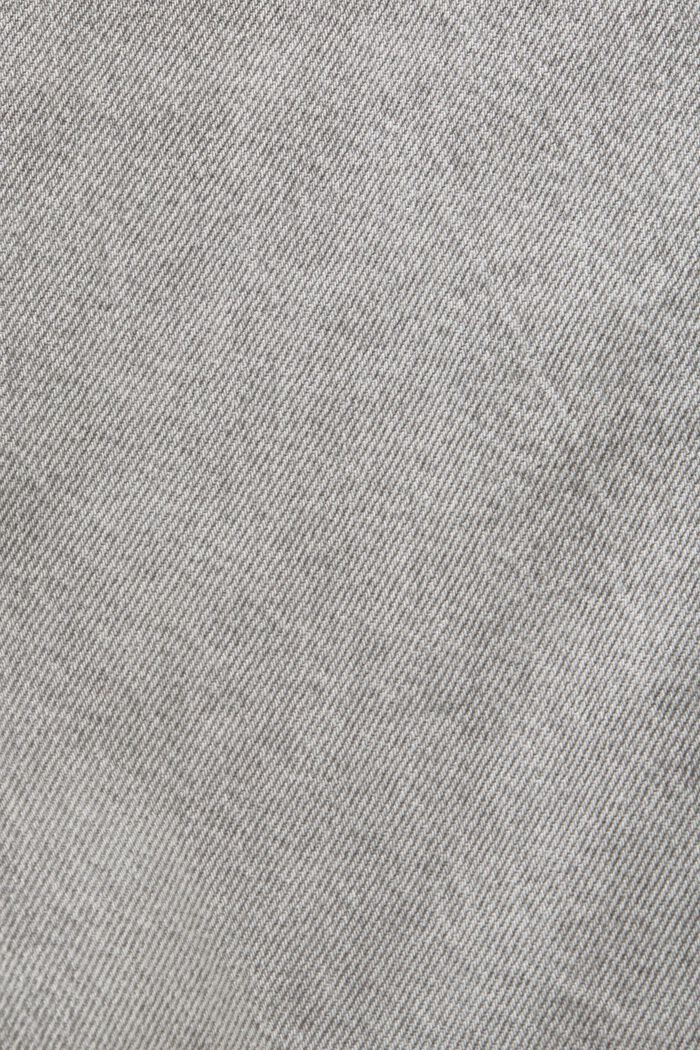 Lockere Jeansshorts mit mittelhohem Bund, BLACK LIGHT WASHED, detail image number 6