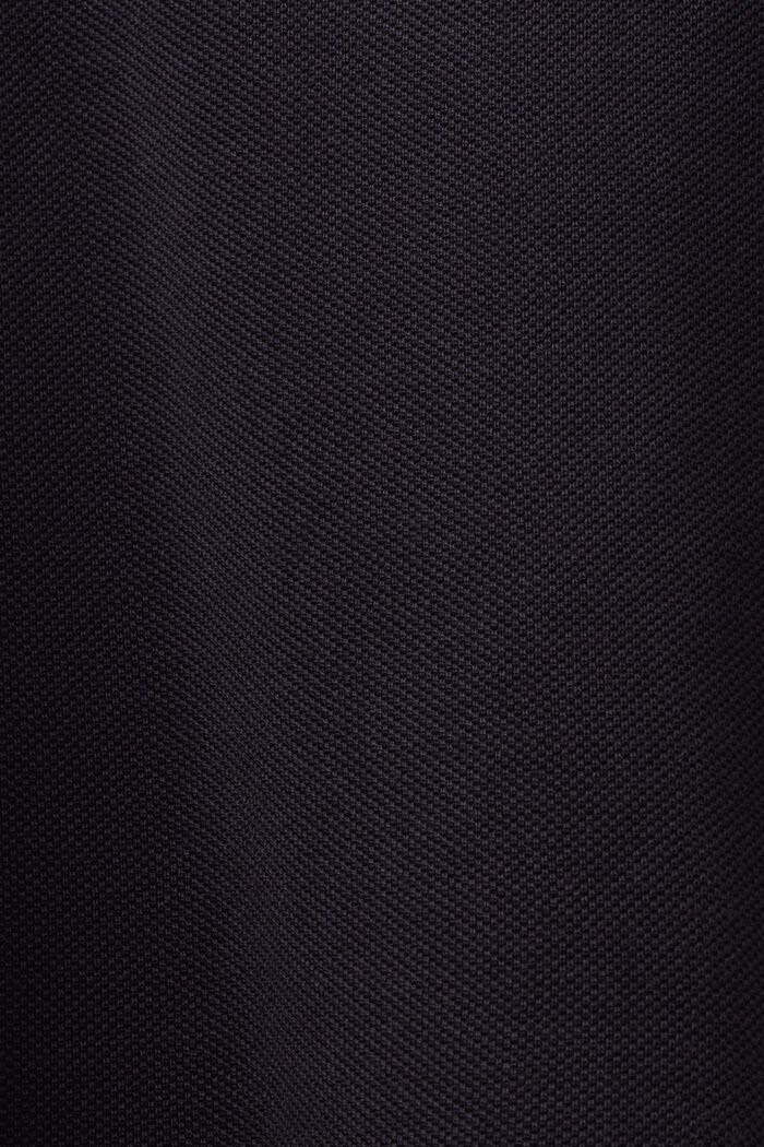 Piqué-Poloshirt aus Pima-Baumwolle, BLACK, detail image number 5