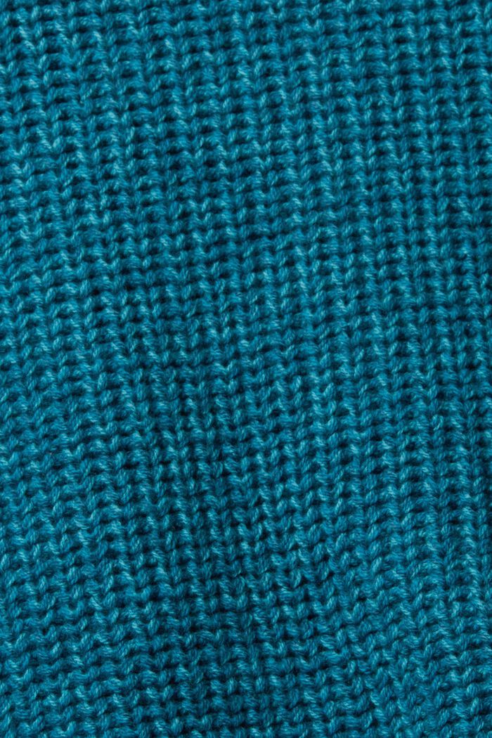 Cardigan aus Rippstrick, TEAL BLUE, detail image number 5