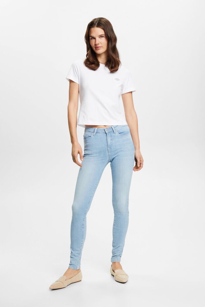 Skinny-Jeans aus nachhaltiger Baumwolle, BLUE BLEACHED, detail image number 4