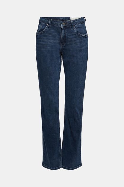 Mid-Rise-Stretchjeans, BLUE BLACK, overview