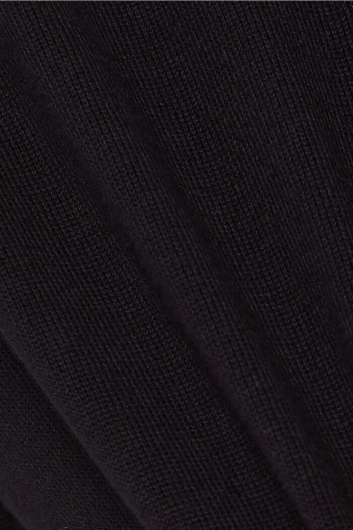 Zipp-Cardigan aus 100% Bio-Baumwolle, BLACK, detail image number 4