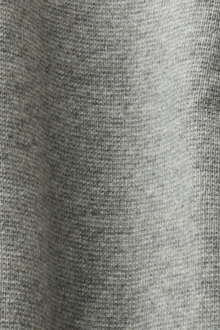 Unisex-Strickpullover aus Wolle und Kaschmir, LIGHT GREY, detail image number 7