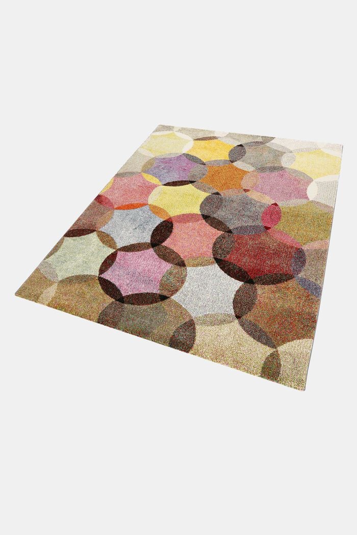 Kurzflor-Teppich mit symmetrischem Muster, BEIGE, detail image number 4