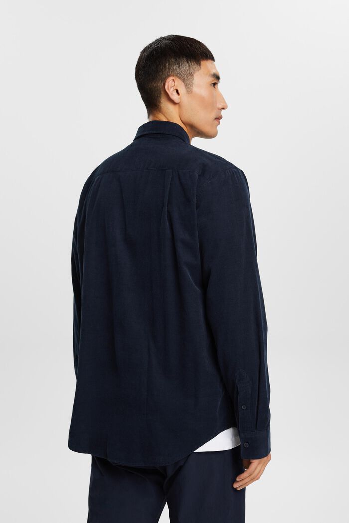 Hemd aus Cord, 100% Baumwolle, PETROL BLUE, detail image number 3