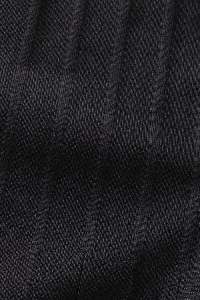 Strickkleid mit Plisseefalten, BLACK, detail image number 4
