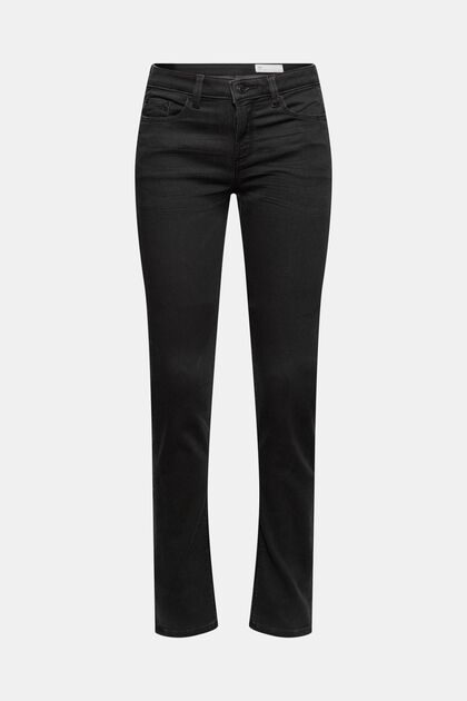 Black-Denim Jeans in bequemer Jogg-Qualität, BLACK DARK WASHED, overview