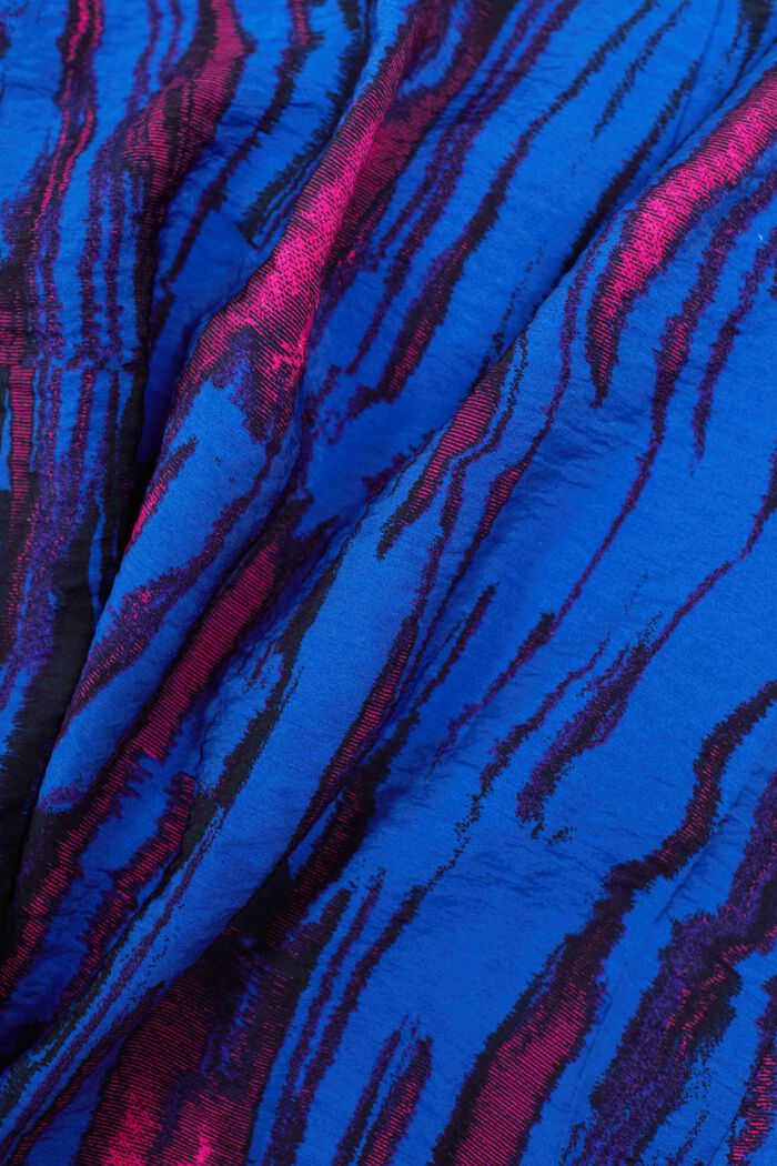 Wickel-Minirock in Crinkle-Optik mit Print, BRIGHT BLUE, detail image number 6