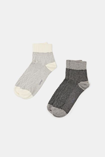 2er-Set strukturierte Socken