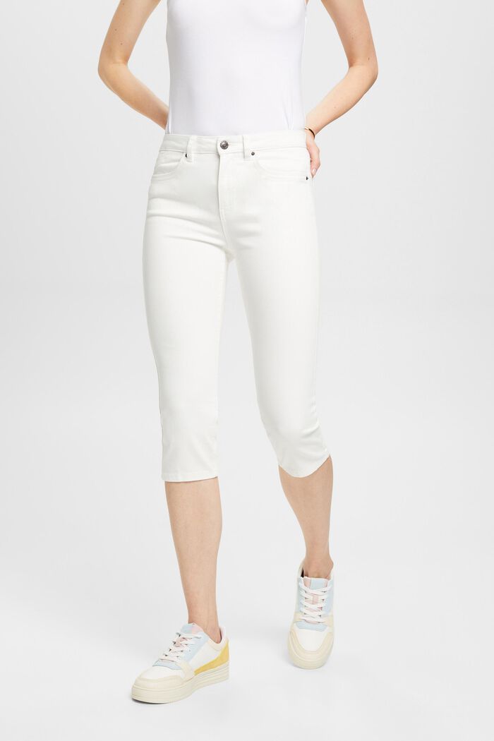 Capri-Jeans, Mid-Rise, WHITE, detail image number 0