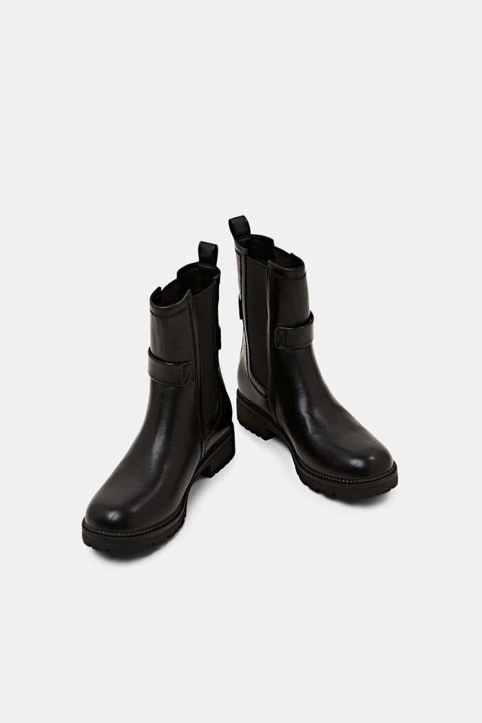 Chelsea Boots aus veganem Leder mit Schließe, BLACK, detail image number 6