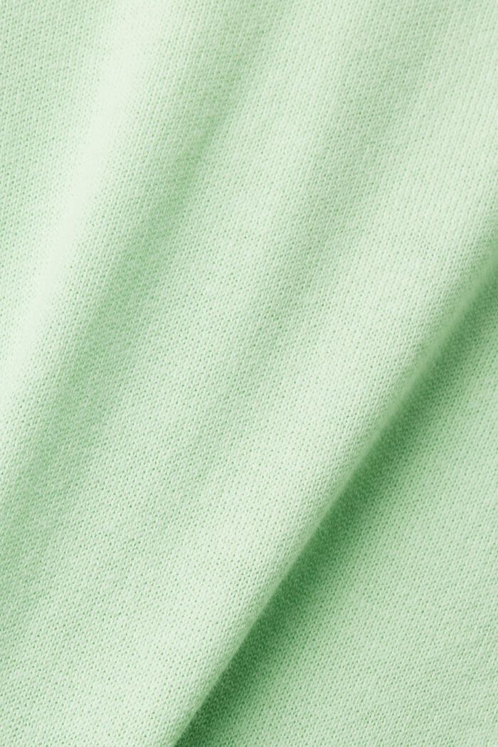 Pullover mit V-Ausschnitt aus Baumwolle, CITRUS GREEN, detail image number 5
