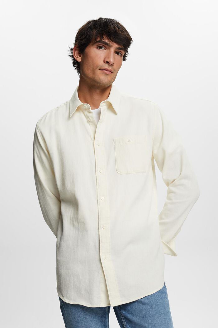 Schmales, strukturiertes Hemd, 100 % Baumwolle, ICE, detail image number 3