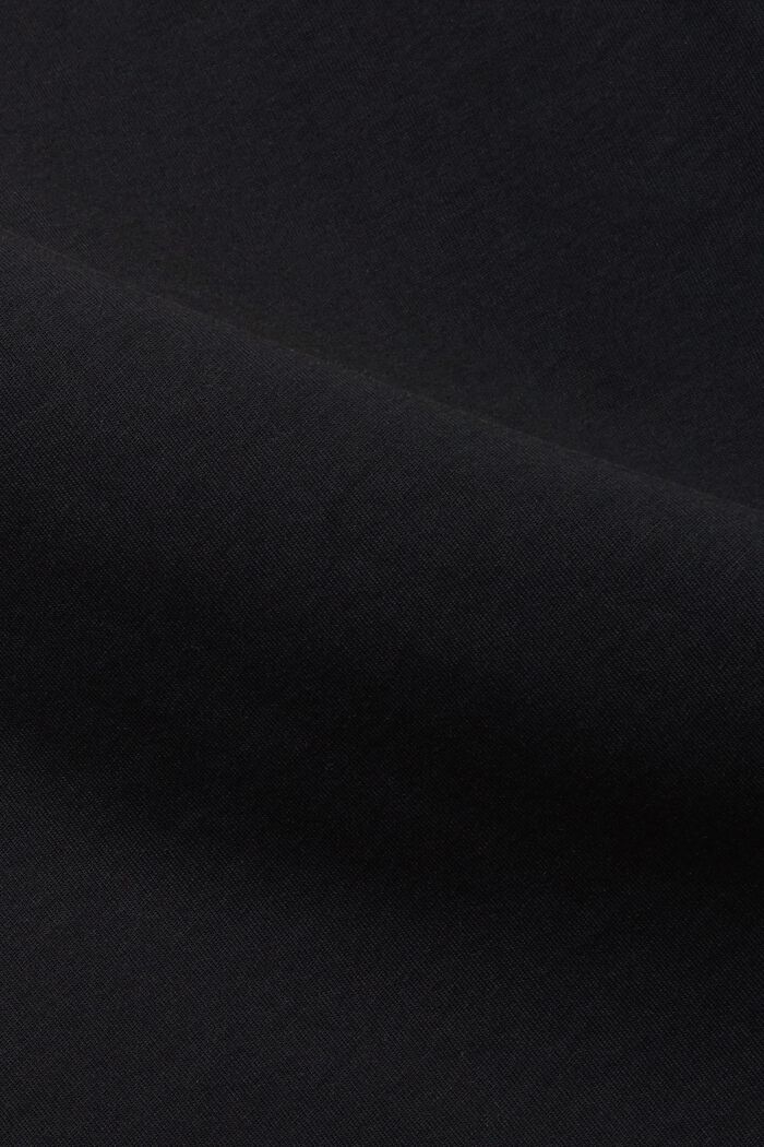 AMBIGRAM Chest-Print T-Shirt, BLACK, detail image number 4
