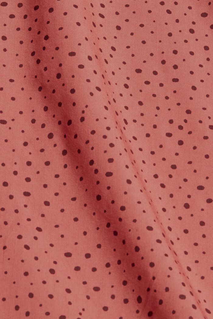 Henley-Bluse mit Print, LENZING™ ECOVERO™, CORAL, detail image number 4