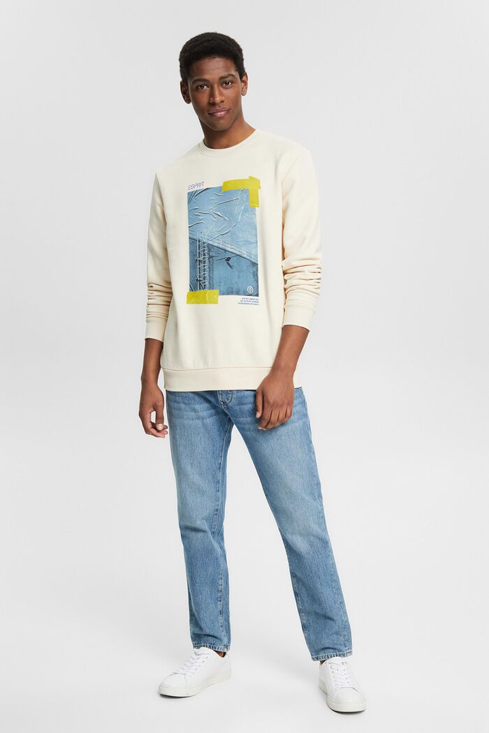 Recycelt: Sweatshirt mit Foto-Print, CREAM BEIGE, detail image number 1