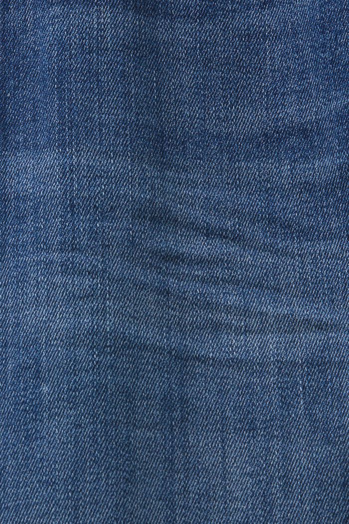 Schmal geschnittene Jeans mit mittelhohem Bund, BLUE MEDIUM WASHED, detail image number 6