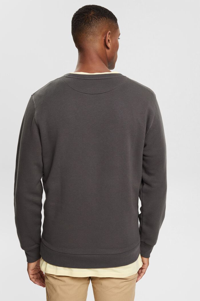 Unifarbenes Sweatshirt im Regular Fit, BLACK, detail image number 4