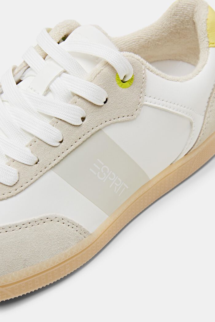 Sneakers aus Materialmix, PASTEL YELLOW, detail image number 3