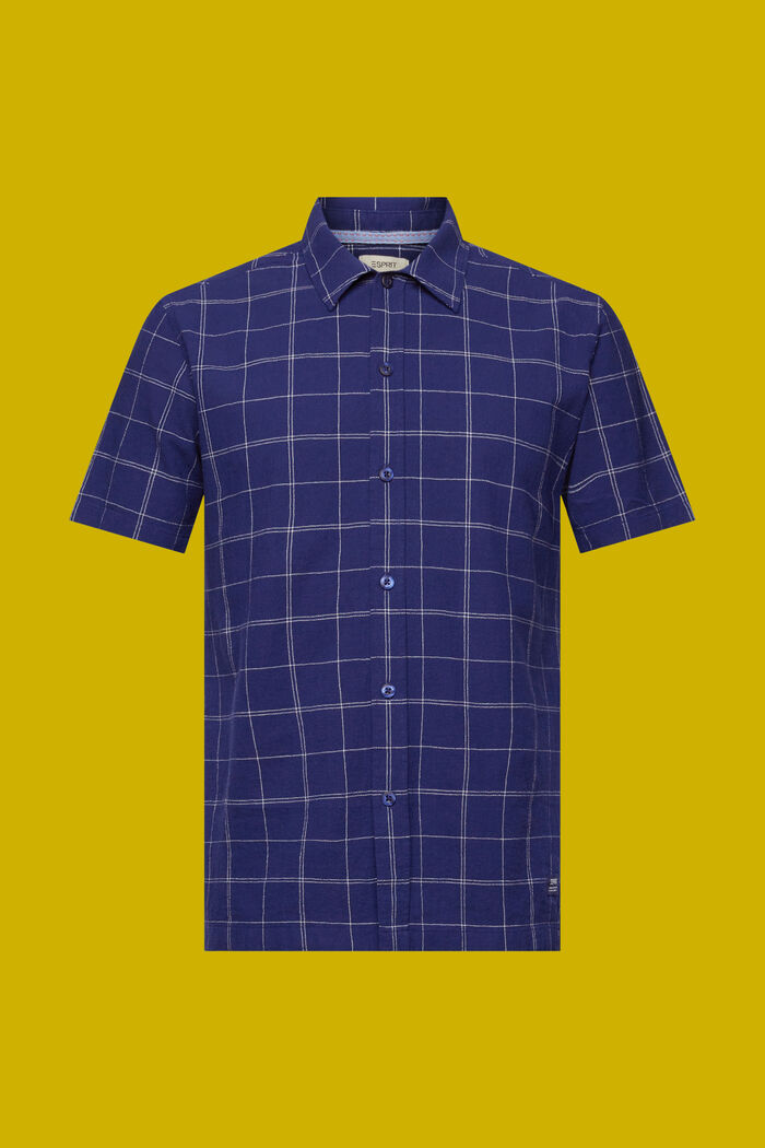 Kurzarm-Hemd aus 100% Baumwolle, DARK BLUE, detail image number 5