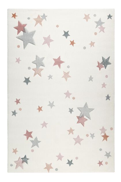 Kinder-Kurzflorteppich mit Sternen