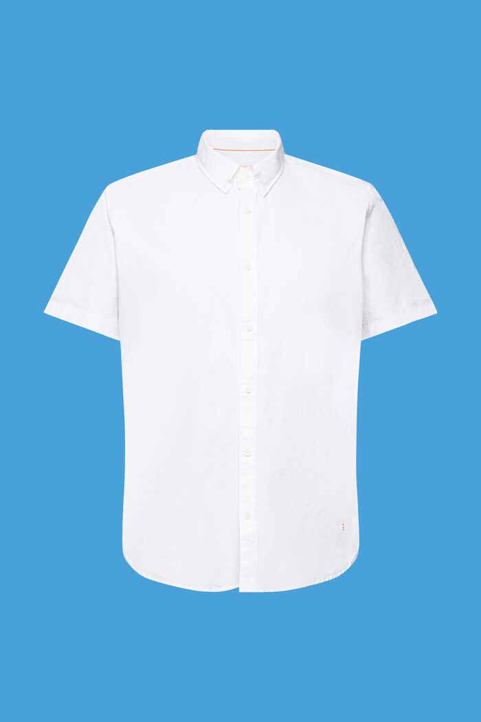 Button-Down-Hemd aus Baumwolle, WHITE, detail image number 4