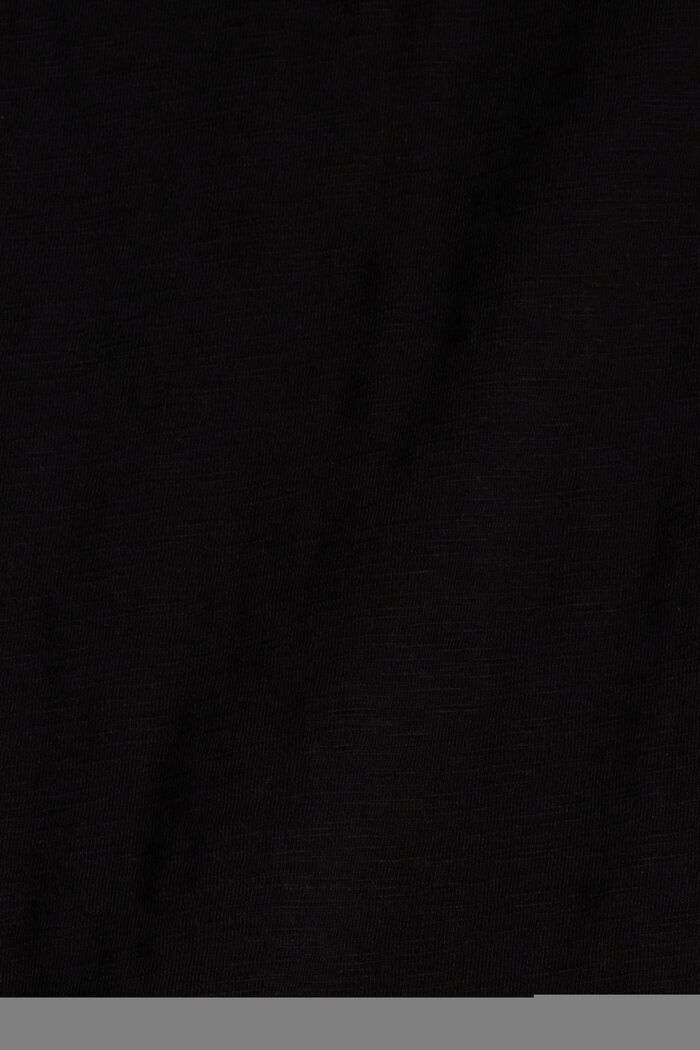 T-Shirt aus 100% Organic Cotton, BLACK, detail image number 4
