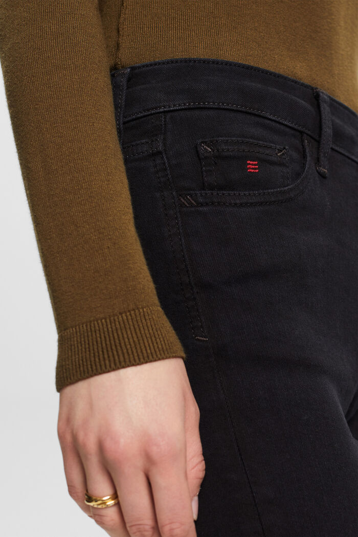 Premium-Skinny Jeans mit hohem Bund, BLACK DARK WASHED, detail image number 2