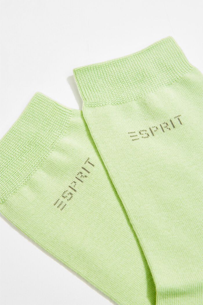 Socken im Doppelpack mit eingestricktem Logo, Bio-Baumwolle, PEPPERMINT, detail image number 1