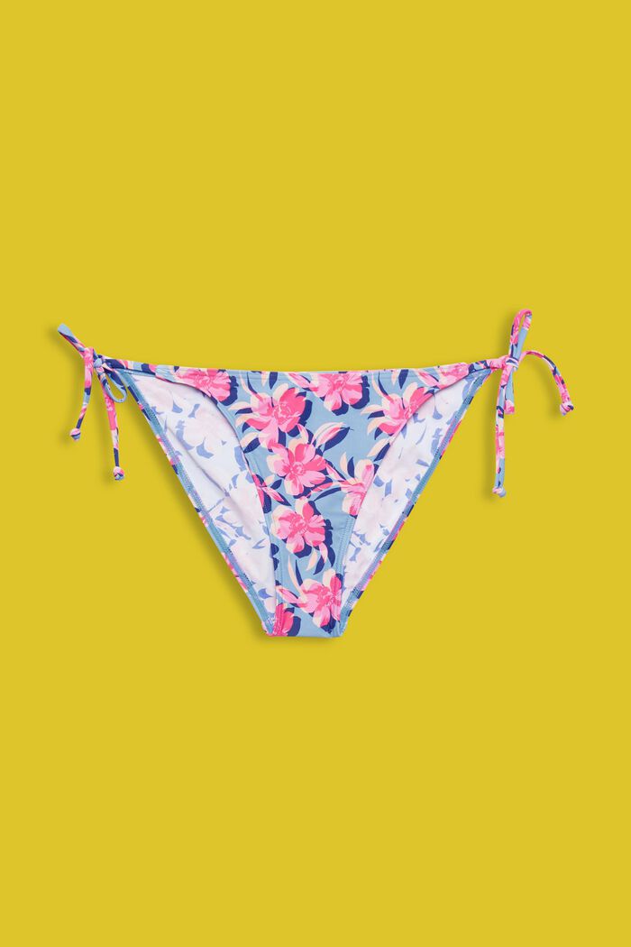 Recycelt: Bikinihose mit seitlichen Bindebändern, LIGHT BLUE LAVENDER, detail image number 4