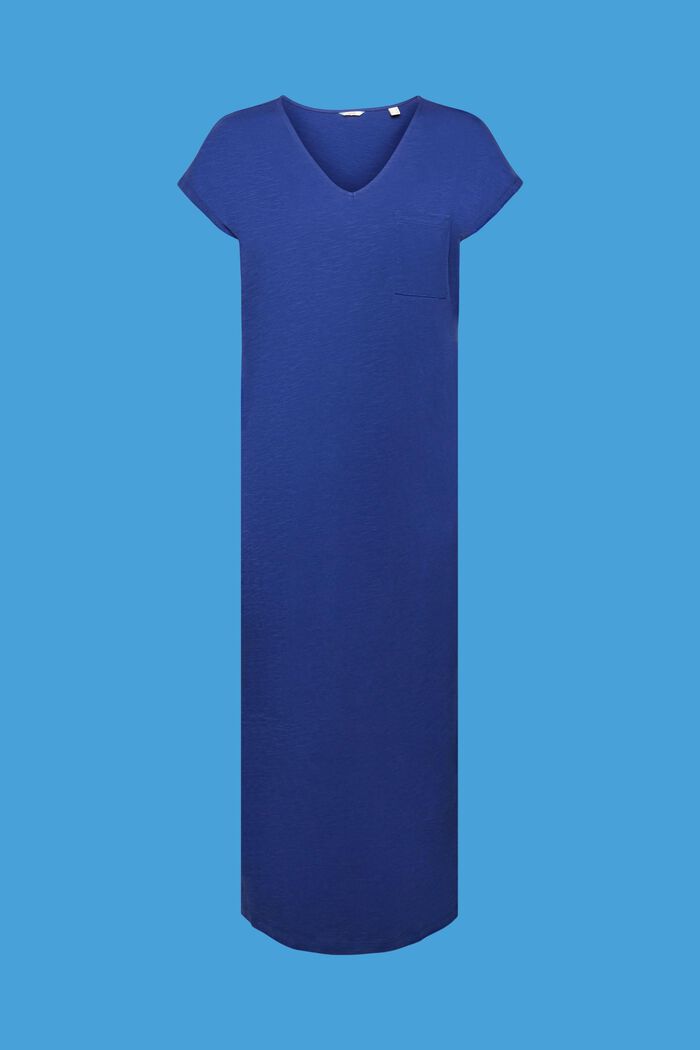 Nachthemd aus Neppy-Baumwolle, DARK BLUE, detail image number 5