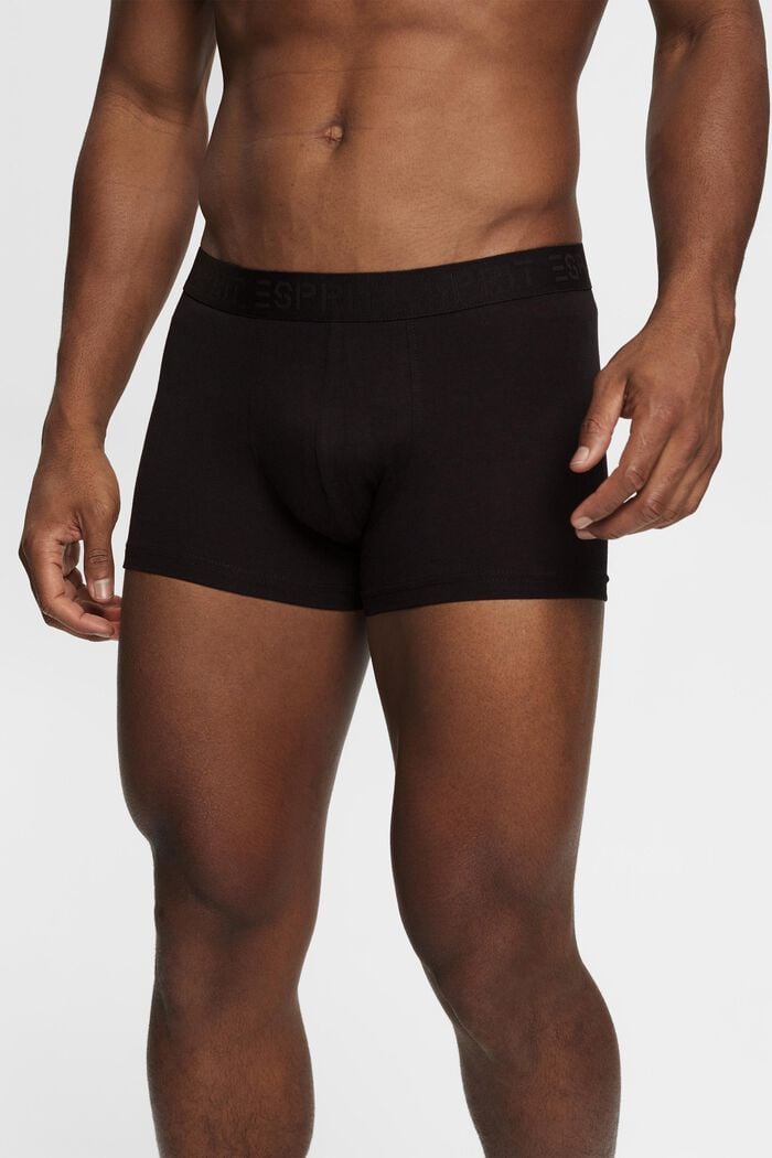 Kurze Herren-Shorts aus Baumwollstretch im Multipack, BLACK, detail image number 1
