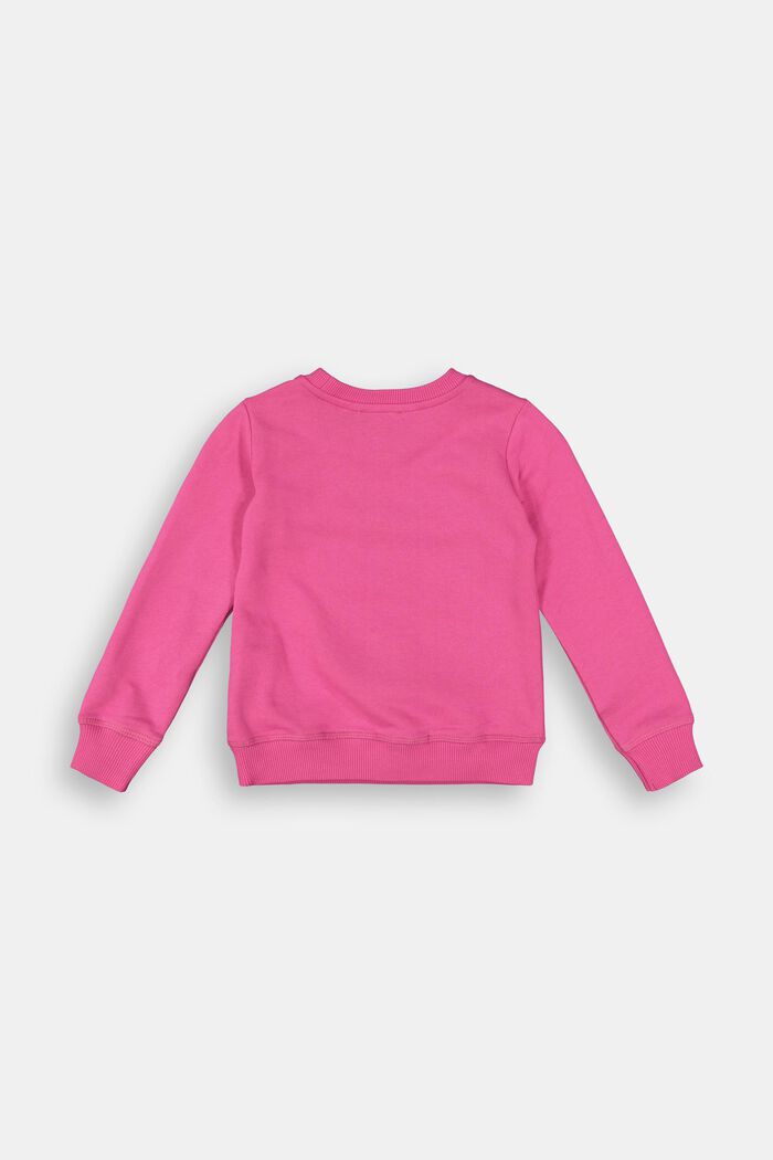 Logo-Sweatshirt aus 100% Baumwolle, PINK, detail image number 1
