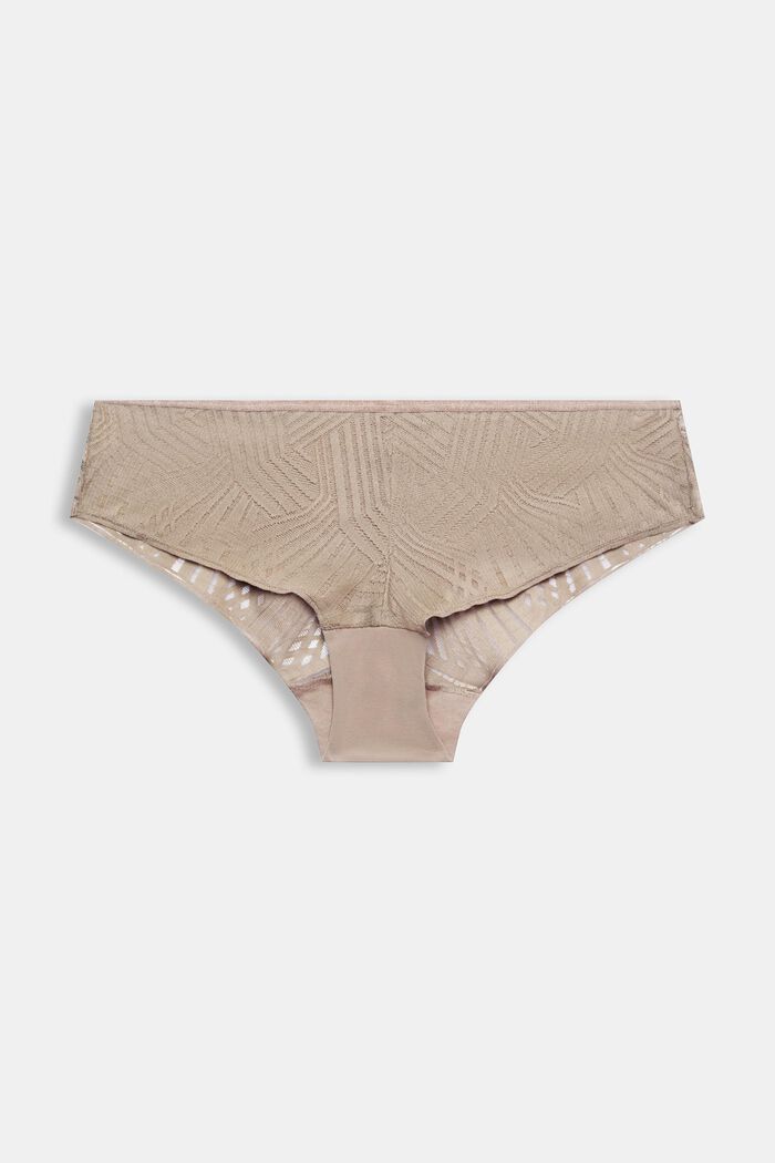 Hipster-Shorts in Brazilian-Form mit Spitze, LIGHT TAUPE, detail image number 4