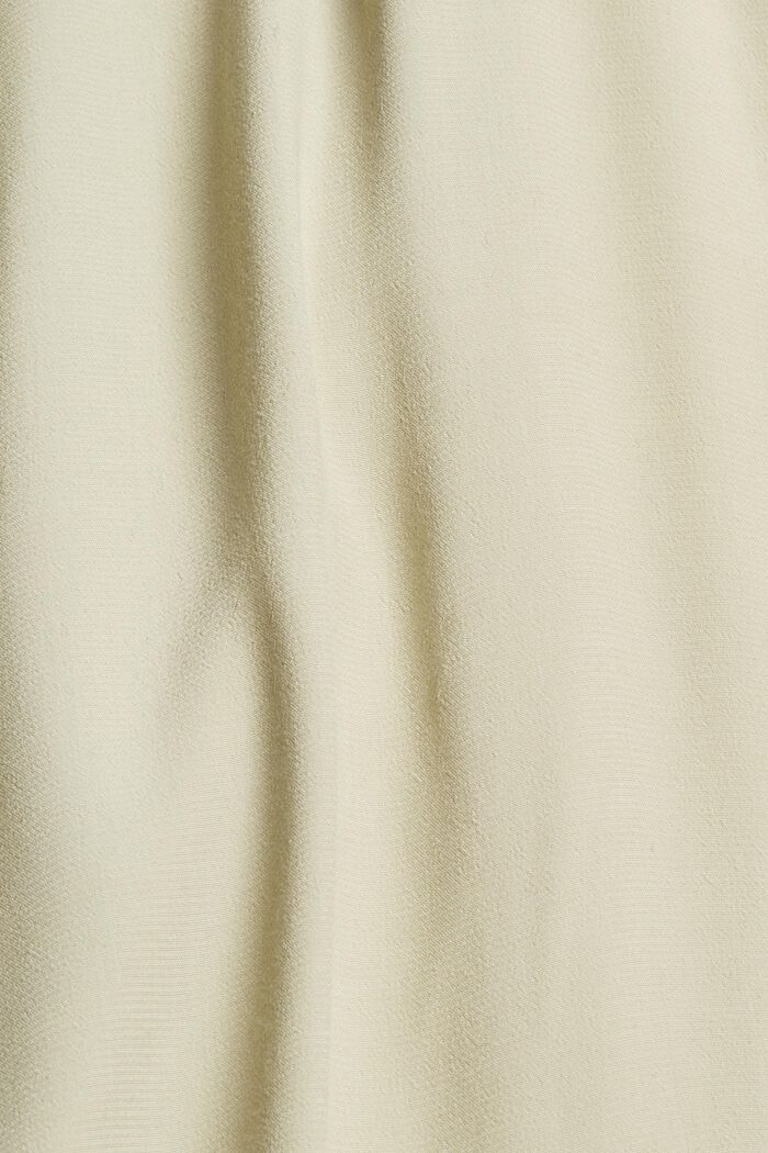 Midirock mit Gummibund aus 100% Viskose, DUSTY GREEN, detail image number 4