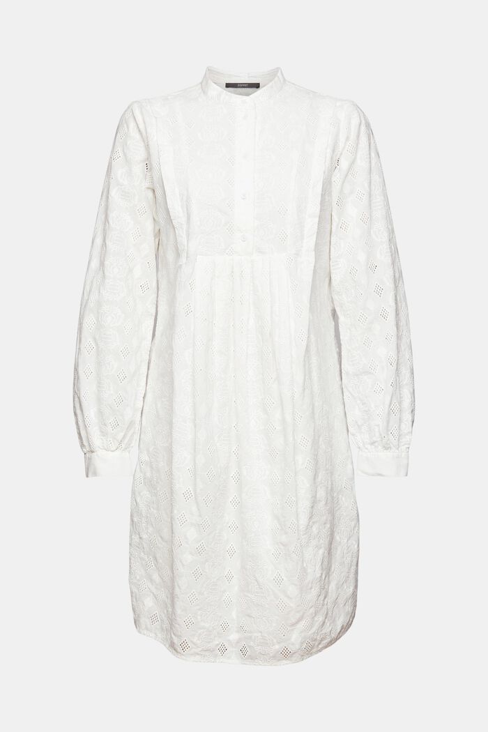 Kleid mit Stickerei, OFF WHITE, detail image number 6
