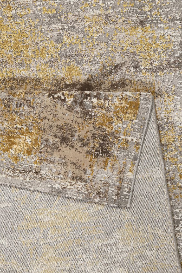 Kurzflor-Teppich mit Melange-Effekt, BROWN GREY, detail image number 2