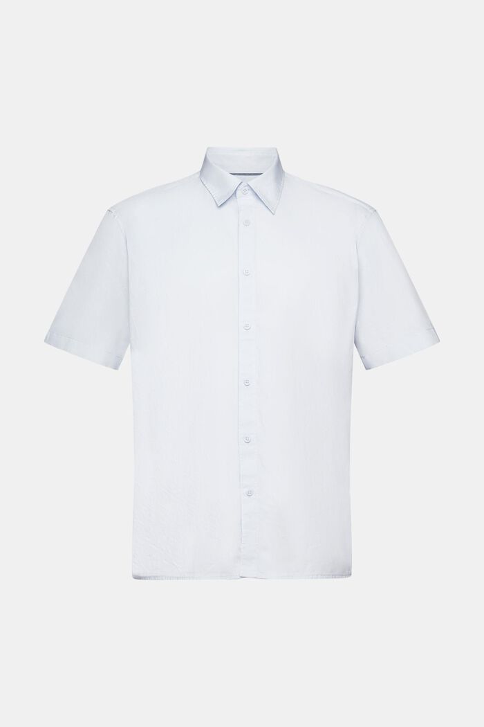 Kurzärmeliges Hemd aus nachhaltiger Baumwolle, LIGHT BLUE, detail image number 6