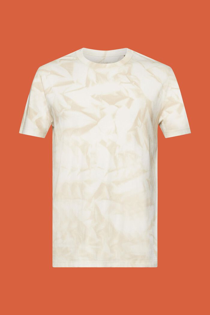 Rundhals-T-Shirt, 100 % Baumwolle, SAND, detail image number 6