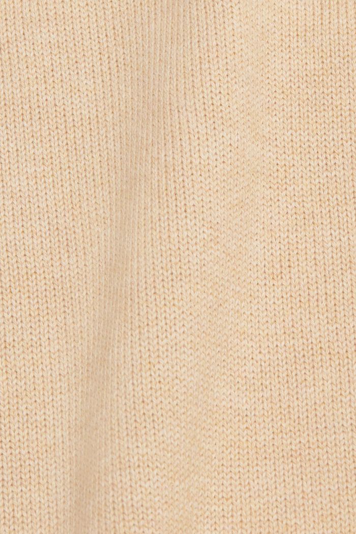 Strickpullover aus nachhaltiger Baumwolle, BEIGE, detail image number 5