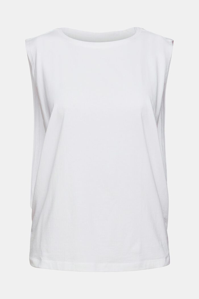 Shirt mit tiefem Armausschnitt, WHITE, detail image number 7