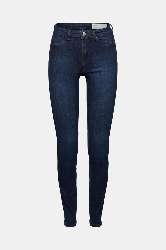 Jeggings mit Organic Cotton, BLUE DARK WASHED, overview