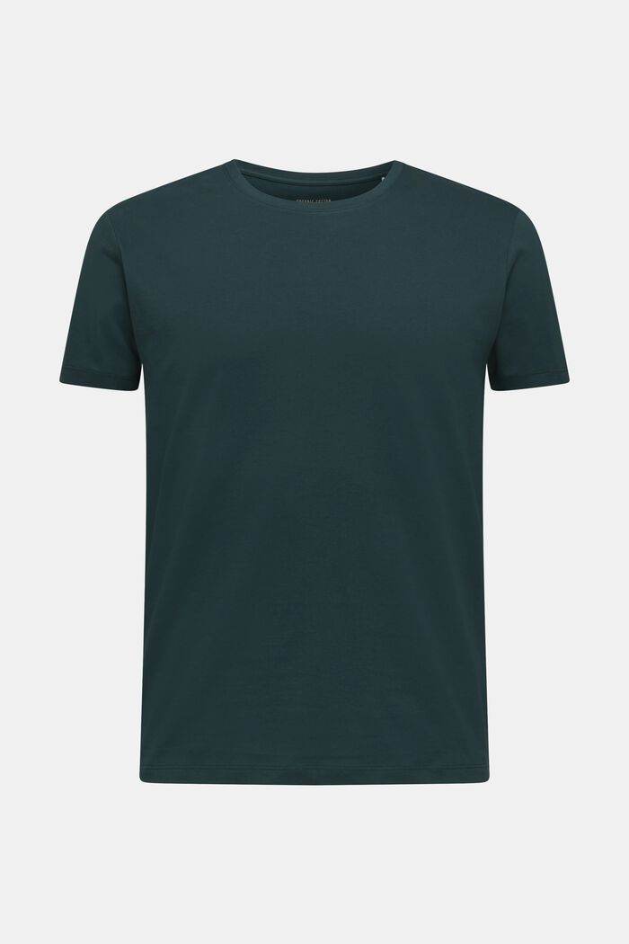 Jersey-T-Shirt aus 100% Baumwolle, TEAL BLUE, detail image number 0
