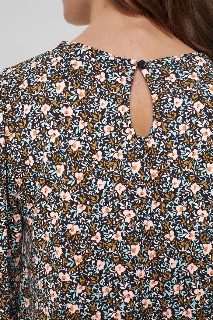 Jerseykleid aus LENZING™ ECOVERO™, BLACK, detail image number 3