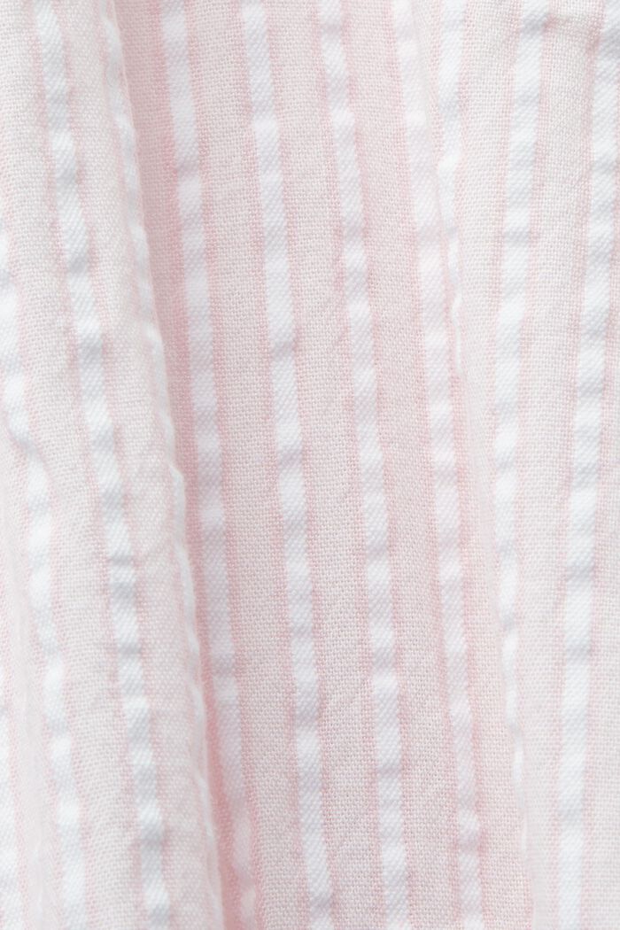 Midi-Hemdblusenkleid mit Bindegürtel, Baumwollmix, LIGHT PINK, detail image number 4