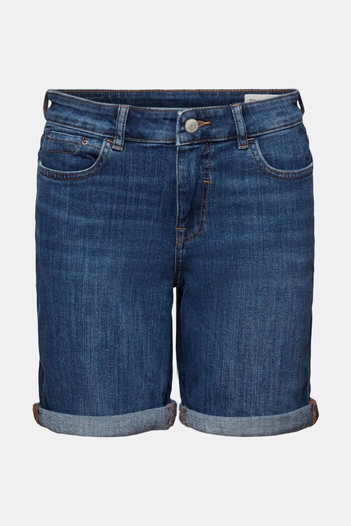 Jeans-Shorts mit Stretch, BLUE MEDIUM WASHED, detail image number 6